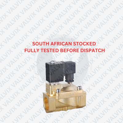 PDS22 3/4" (20mm), Normally Closed Brass Industrial Solenoid Valve - VITON