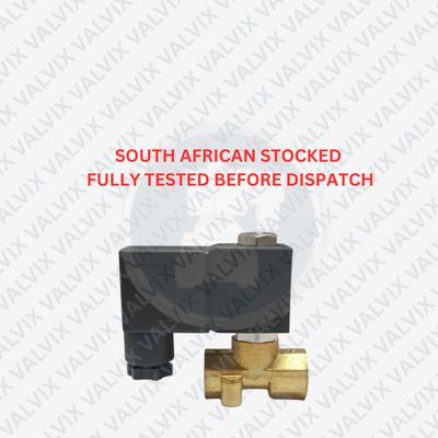 PLM222 1/4" (2mm) Mini Brass Normally Closed Solenoid Valve
