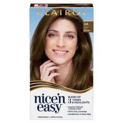 CLAIROL NICE'N EASY CRÉME 6A LIGHT ASH BROWN CLAIROL NICE'N EASY CRÉME 6A LIGHT ASH BROWN