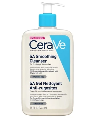 CERAVE SA SMOOTHING CLEANSER FOR DRY, ROUGH, BUMPY SKIN