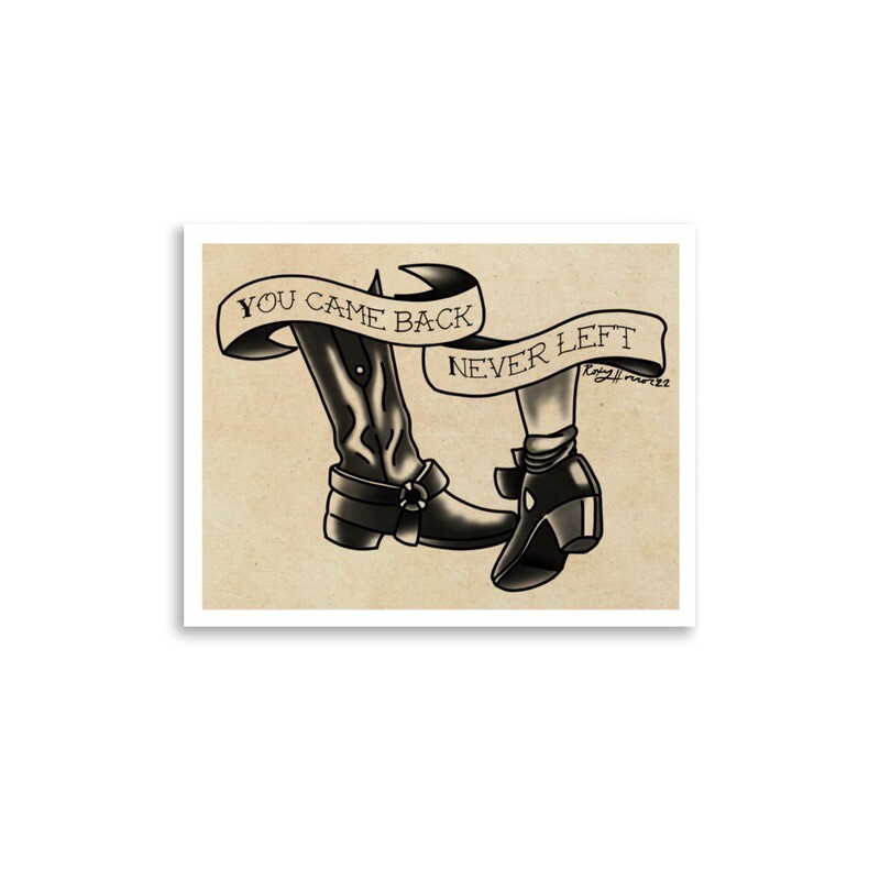 The Boot Touch Flash Print