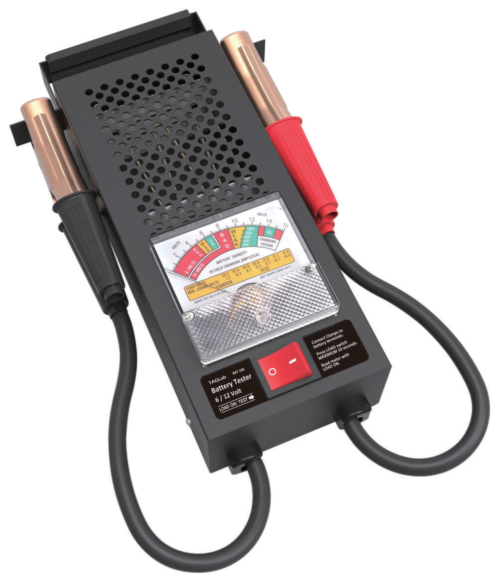 TAGLab BAT100 Battery Tester - 100 Amp Battery Load Tester &amp; Voltmeter