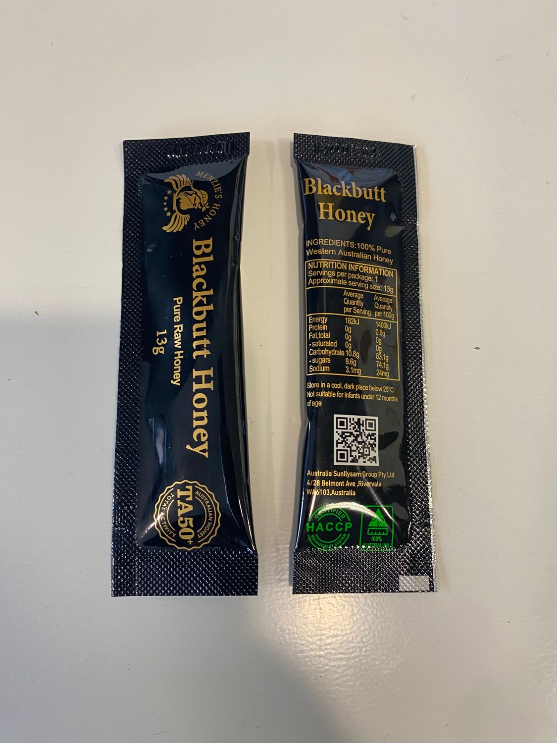 Blackbutt Honey TA50+ Sachets 10 PCS