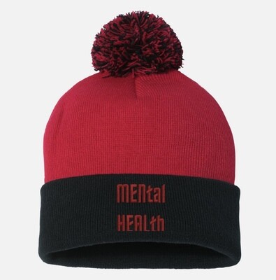 MENtal HEALth Sportsman Pom Pom Beanie