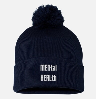 MENtal HEALth Sportsman Pom Pom Beanie