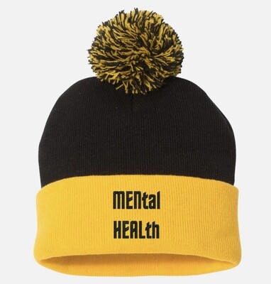 MENtal HEALth Sportsman Pom Pom Beanie