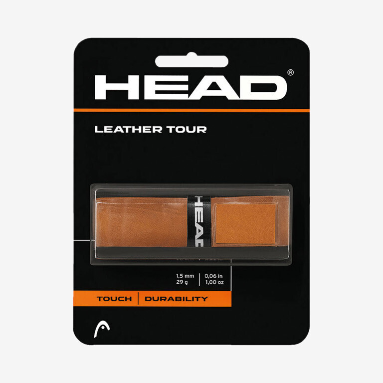 head leather grip tour, colore: brown