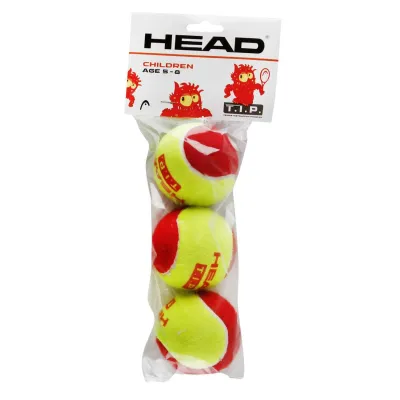 HEAD T.I.P BALLS RED - 3 BALL - Pack mit 3