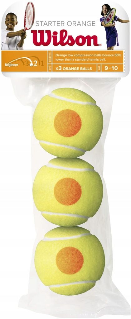 WILSON STARTER ORANGE 3PACK