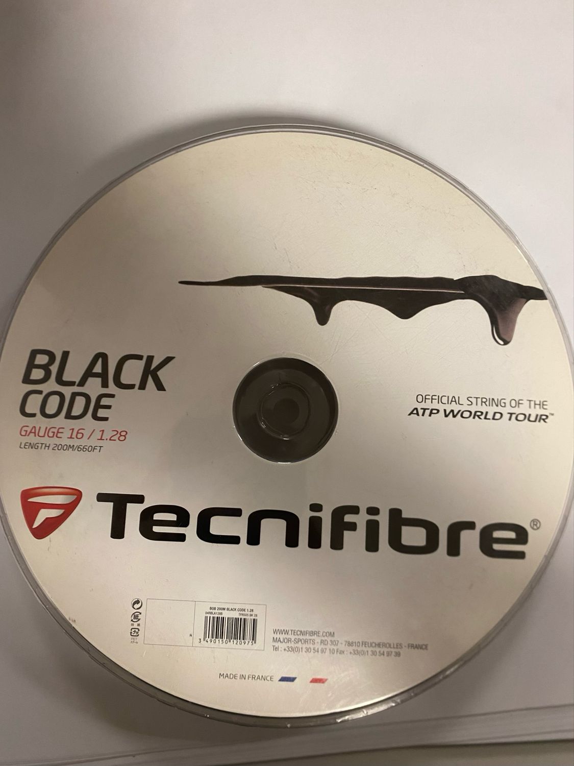 TECNIFIBRE BLACK CODE 16/1.28 (200MT)