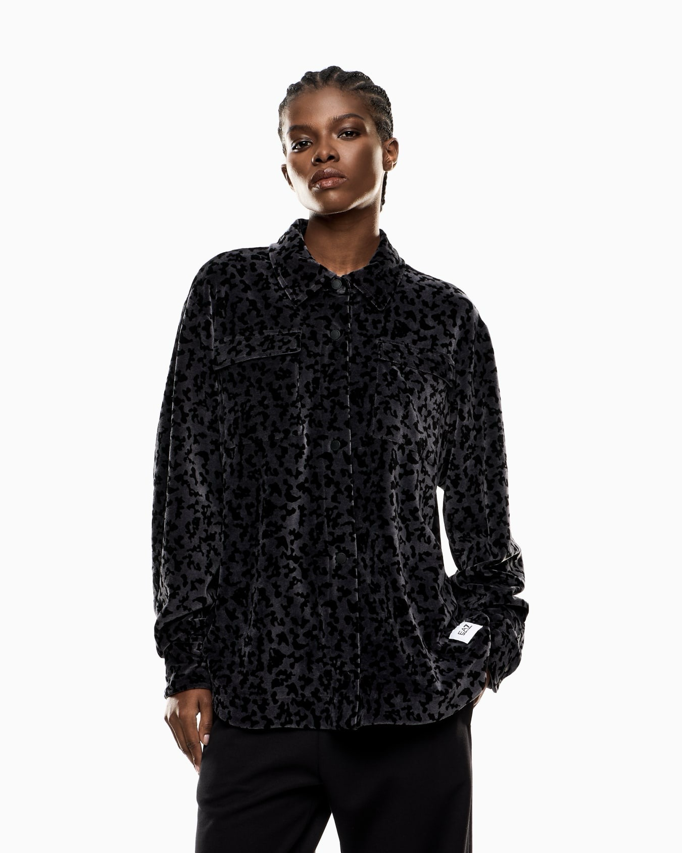 OVERSHIRT GRAPHIC SERIES IN CINIGLIA STAMPA ANIMALIER