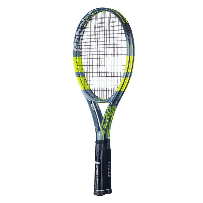 Babolat Pure Aero 98 Metallic Grey/Fluo Yellow Coppia X2
