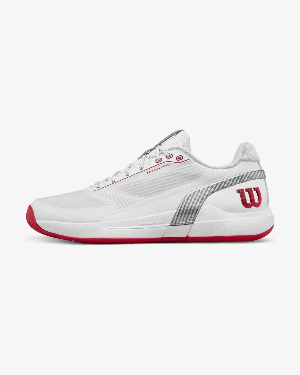 Wilson Rush Pro 5 bianco rosso grigio Wilson Rush Pro 5 bianco rosso grigio
