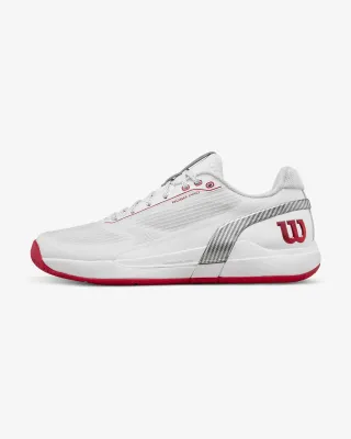 Wilson Rush Pro 5 bianco rosso grigio Wilson Rush Pro 5 bianco rosso grigio