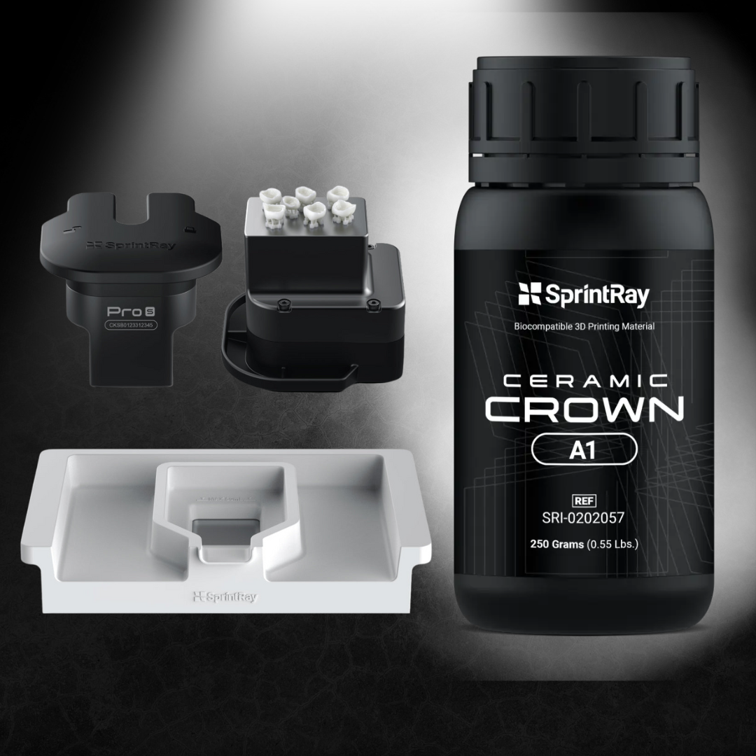 SprintRay Ceramic Crown™ Kit: Crown, Build Kit, Resin Rank (Bundle)