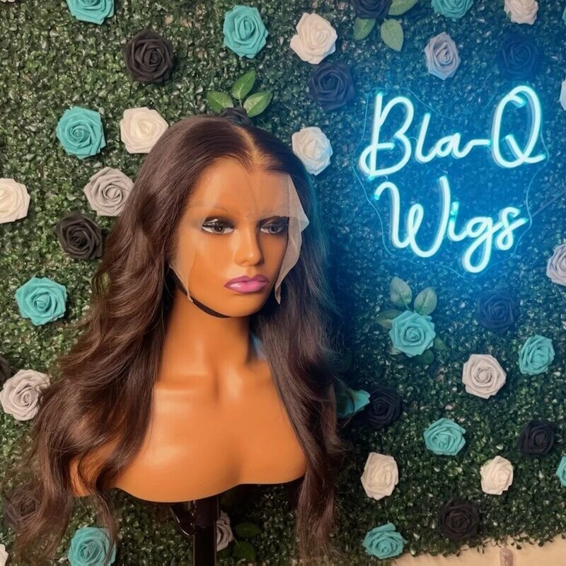 Custom Frontal Wig : Raw Indian Natural Straight