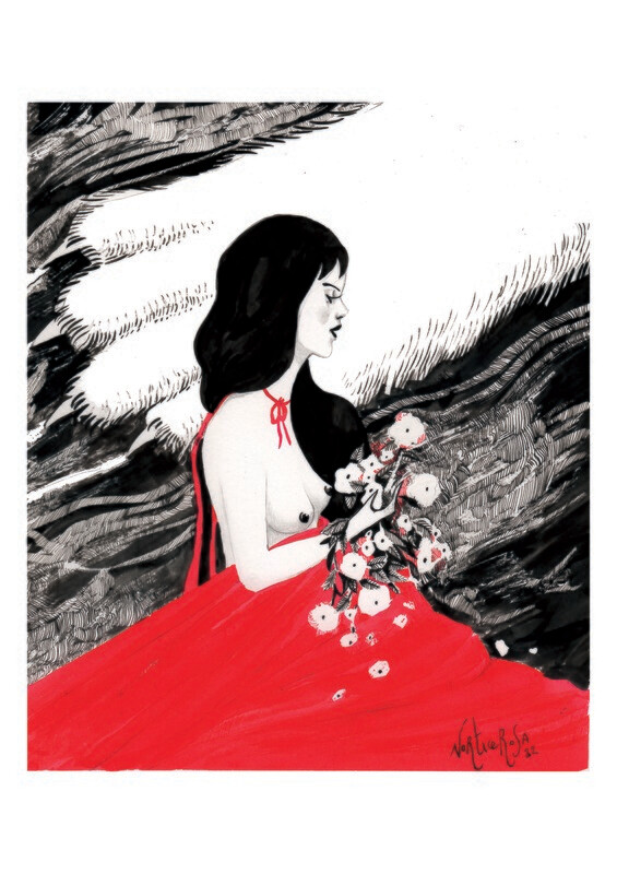 "Eccoti" serie Cappuccetto Rosso - stampa A3