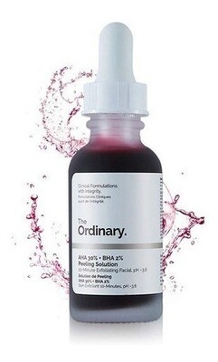 AHA 30% + BHA 2% Solución Peeling  😍👍
ofrece una exfoliación más profunda para ayudar a combatir las imperfecciones visibles y mejorar la luminosidad de la piel