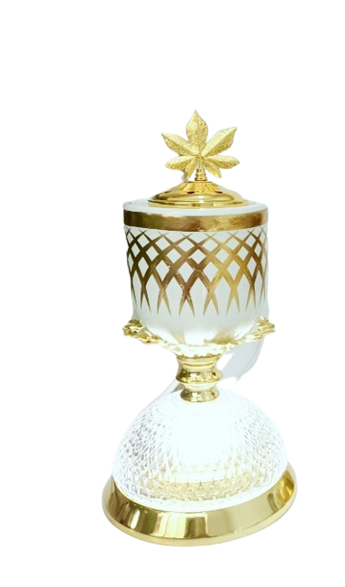 Brûleur d&#39;encens portable en céramique brûleur d&#39;encens porte-charbon oudh incense arabe bukhoor avec lumière