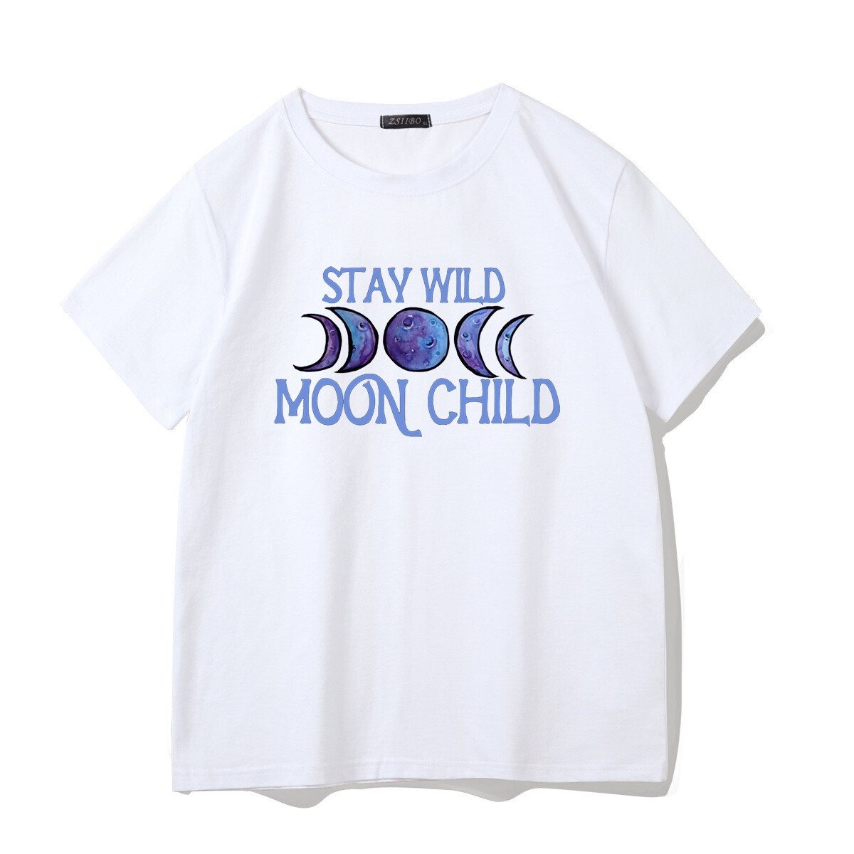 Stay Wild Moon Child Letter Print Graphic T-shirt