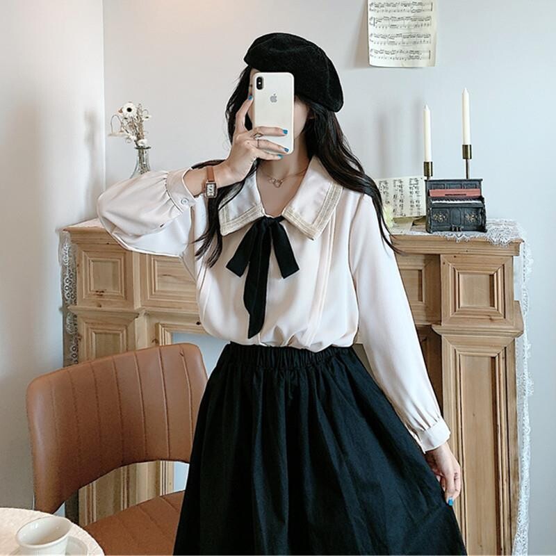 Kawaii Lolita Elegant Long Sleeve Blouse