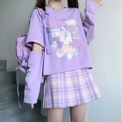 Japanese Streetwear E Girl Anime Tshirt
