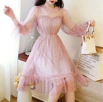 Princess Fairy Lace Mesh Kawaii Dress