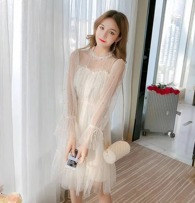 Princess Fairy Lace Mesh Kawaii Dress