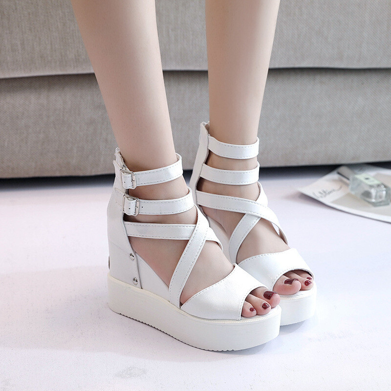 Gladiator Platform Wedge Sandals