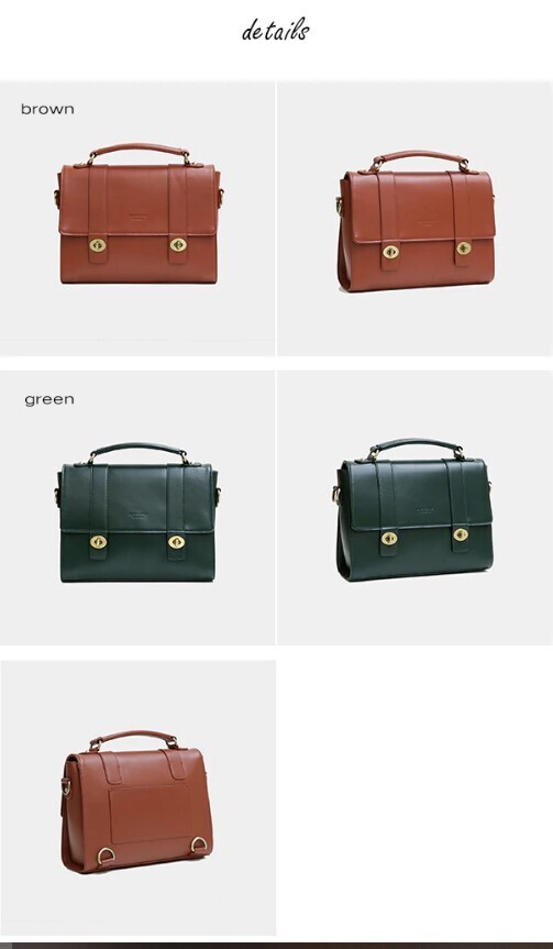 Classy Women PU Leather Student Bag