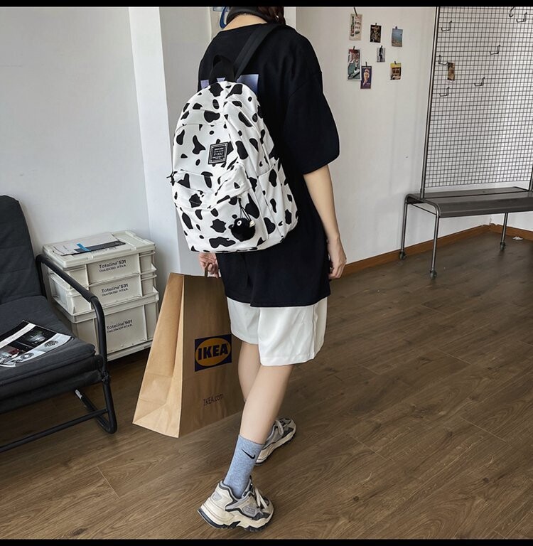 Leopard Pattern School Bag Travel Backpacks