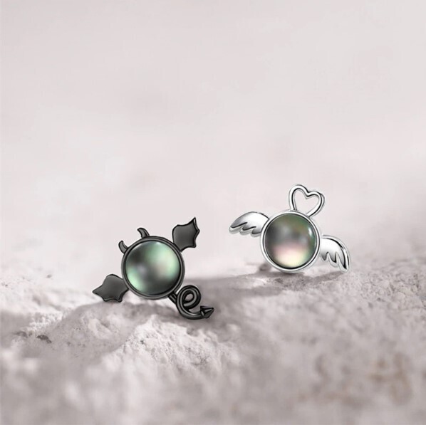 Cute Angel and Devil Stud Earrings