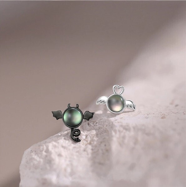 Cute Angel and Devil Stud Earrings