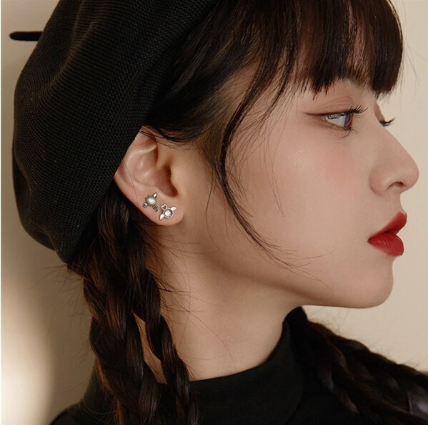 Cute Angel and Devil Stud Earrings