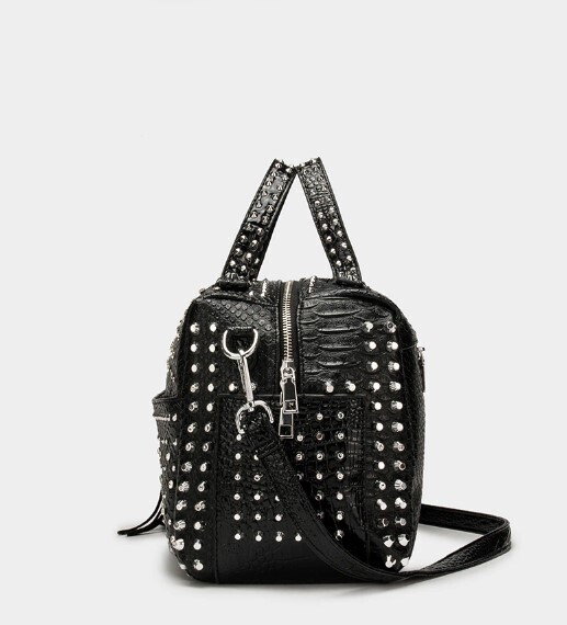 Stylish Large Capacity Rivet Women Tote Bag