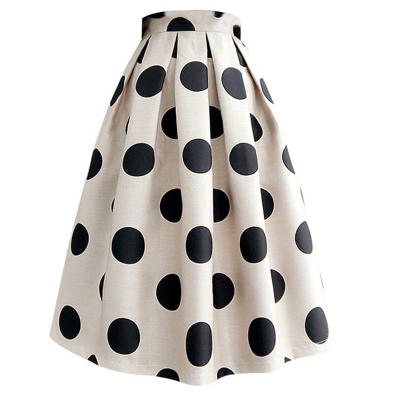 Elegant Jacquard Classic All-match A-line Skirt