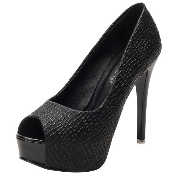 Stylish Peep Toe High Heels Sandals