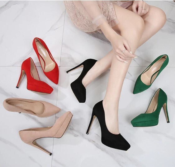 Pointed Toe Stylish Multi Color High heels Shoes