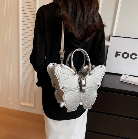 Butterfly Design Crossbody Backpack Bag
