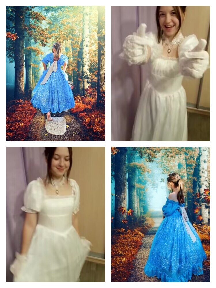 Lace up Back French Fairy Vintage Style Summer Party Dress