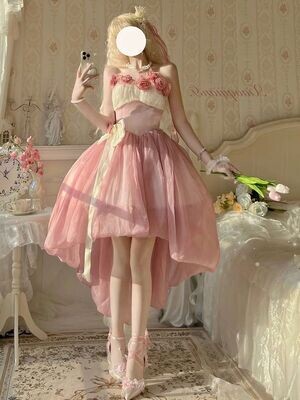Pink French Vintage Summer Dress