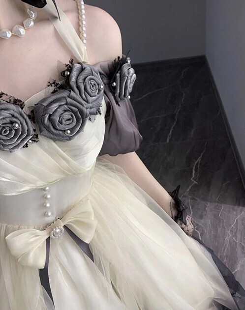 Gorgeous Off Shoulder Gothic Lolita Evening Dress