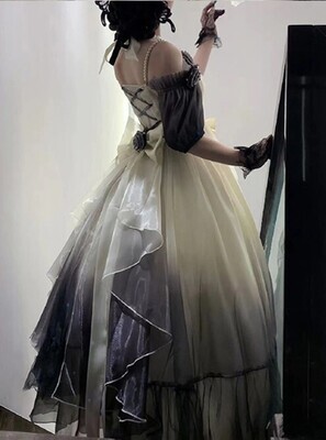 Gorgeous Off Shoulder Gothic Lolita Evening Dress
