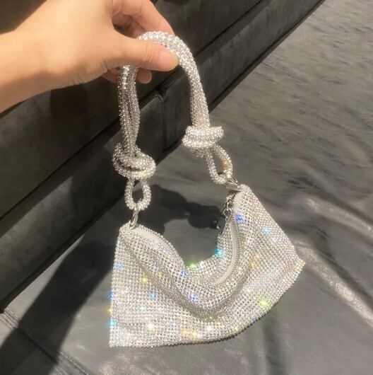 Rhinestones Evening Clutch Bag Purse