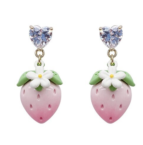 Kawaii Strawberry Earrings