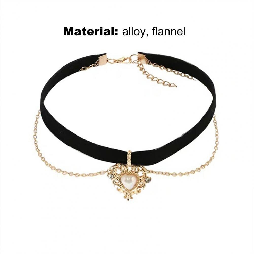 Heart Shape Gothic Choker Necklace