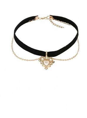 Heart Shape Gothic Choker Necklace