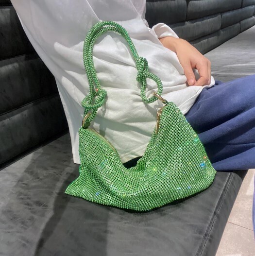 Rhinestones Evening Clutch Bag Purse