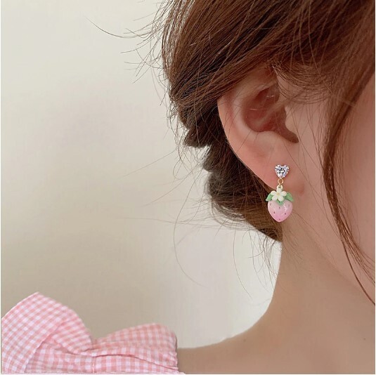 Kawaii Strawberry Earrings