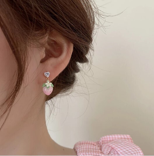 Kawaii Strawberry Earrings